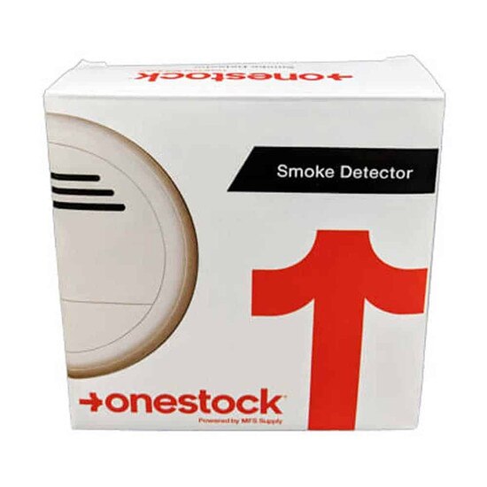 onestock® Battery Operated 4" Smoke Alarm | MFS Supply